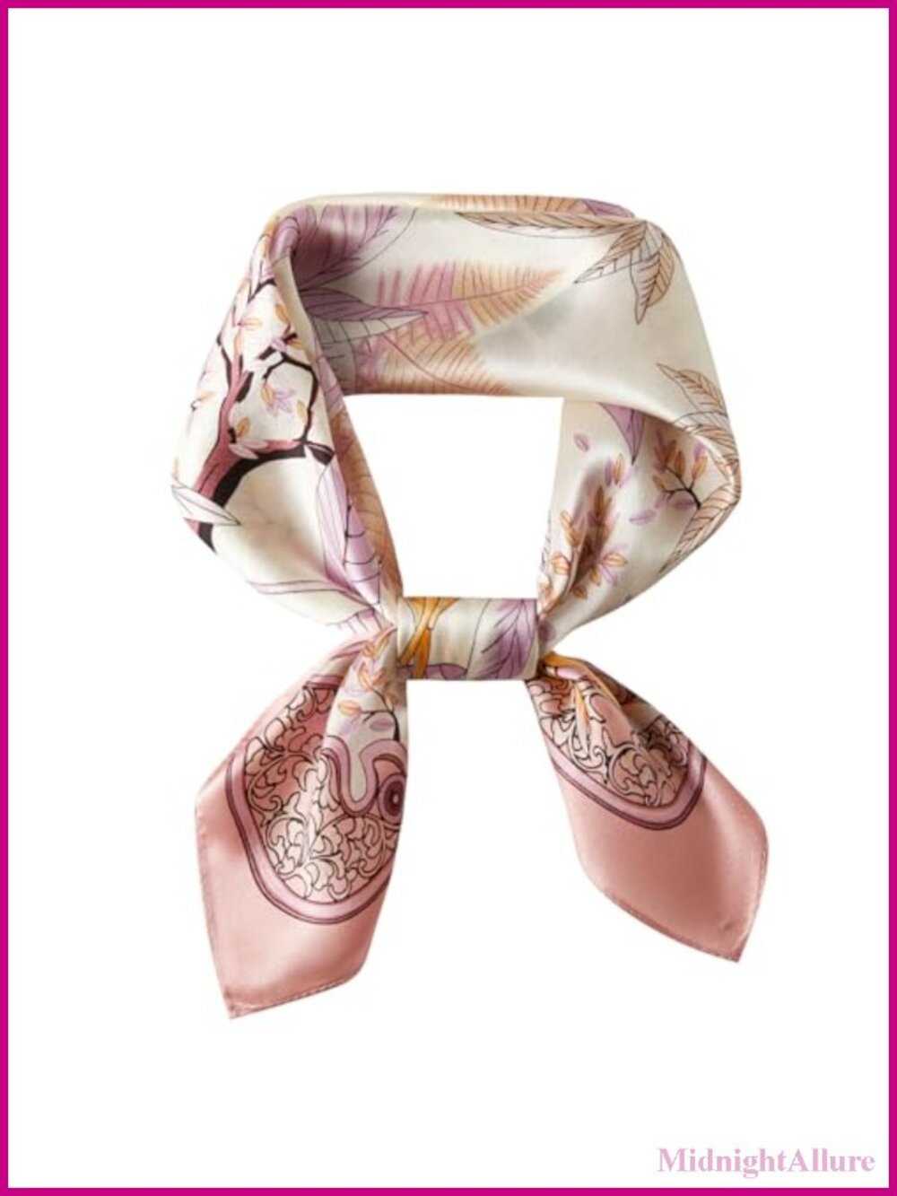 100% Mulberry Silk Neck Scarf 21x21 Square Hair Head Wrap Lightweight